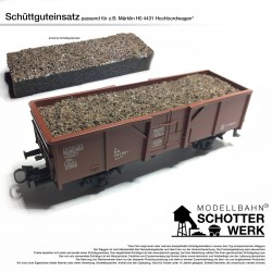 049 H0 Ladegut für Fleischmann 5281 Niederbordwagen " Steinkohle " OVP 